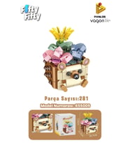 Panlos Mini Potted Plant Serisi Ayı Figürü 281 Parça Oyuncak Yapım Seti -FFP655009