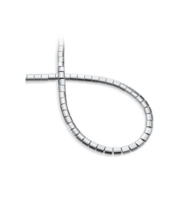 Hematit Doğal Taş Parlak Gümüş Yassı Kare Kesim 5x5mm Dizi