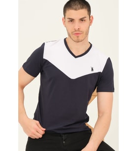 T8591 DEWBERRY ERKEK T-SHIRT-LACİVERT