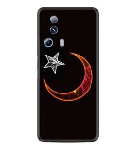 Xiaomi Mi 13 Lite Kılıf Resimli Desenli Silikon Platinium Series Ay Yıldız 1884