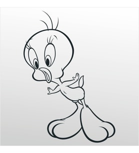 Folyo Sticker Tweety 160cm Uzunluk (Karışık)