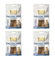 Nutri Feline 50Gr %100 Doğal Etten Natural Cat Snack Tavuk Balık Etli Atıştırmalık 4Adet Kedi Ödülü