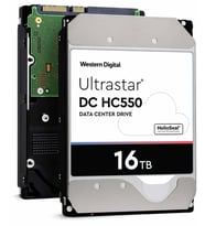 WD 3.5" 16TB ULTRASTAR DC HC550 WUH721816ALE614 7200 RPM 512MB SATA-3 Enterprise Güvenlik ve Nas