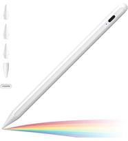 iPad(2018-2024) için Stylus Kalem,iPad Pro 11/13 inç M4,iPad Air 11/13 inç M2,iPad 10/9/8/7/6,iPad Air 5/4/3,iPad Pro 11/12.9",iPad Mini 6/5 için Eğim Sensörlü Avuç İçi Reddi Aktif Stylus Kalem