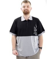 Mode XL Büyük Beden Erkek Polo Yaka T-Shirt POLO SPORT U24323 Grimelanj