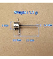 Micro Step Motor Uzun Mil 6X5,5Mm 2 Faz Long Shaft (Dikkat Çok Küçüktür )