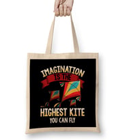 Cute Imagination Is The Highest Kite You Can Fly Bez Çanta Uzun Saplı