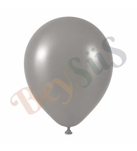 Duman Renk Lateks Retro Balon (60 cm) - 1 Adet