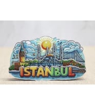 Ahşap İstanbul Temalı Magnet Alk4601