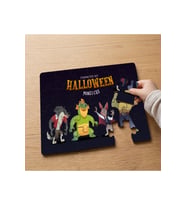 Halloween Canavarları Tasarımlı 24 Parça Ahşap Çocuk Puzzle