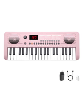 Jwin Sapphire MK-1537 37 Tuşlu Org (Adaptör Hediye)-Pembe