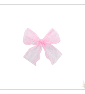 Güpür Dantel 10 Adet Fiyonk, 5,5 cm - Pembe