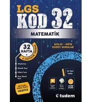 TUDEM YAYINLARI 8.SINIF LGS MATEMATİK KOD 32 TEKRAR TESTİ
