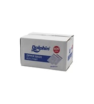Dolphin Kilitli Şeffaf Buzdolabı Kilitli Saklama Poşeti Torba - 16x20 Cm. - 600 Adetlik Kutu