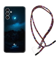 Samsung A23 A31 A32 A50 A51 A52 A53 A70 Kılıf Boyun Asklı Rasta Silikon Gece 1633