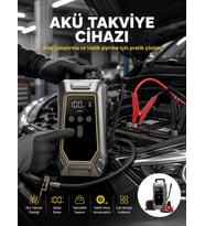 Araç Kullanıcıları İçin Çok Fonksiyonlu Akü Takviye Cihazı