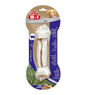 8 in 1 Delights Bones Biftekli Köpekler İçin Ağız Bakım Kemiği Large