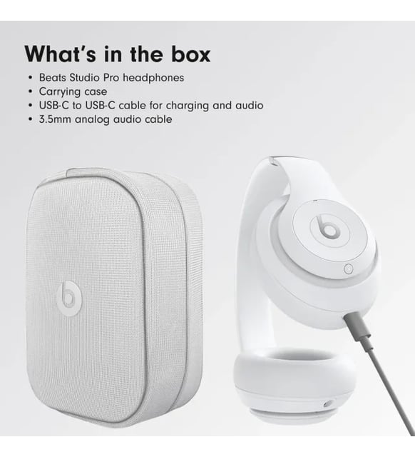 BEATS Studio Pro Bluetooth Kulak Üstü Kulaklık Matte White Studio Pro