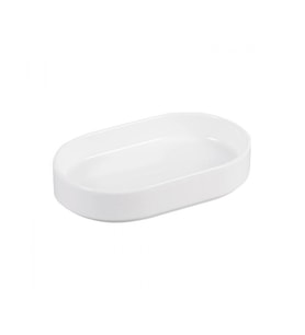 Mien Porselen Oval Beyaz Servis Tabağı 15x10 cm