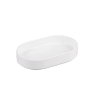 Mien Porselen Oval Beyaz Servis Tabağı 15x10 cm