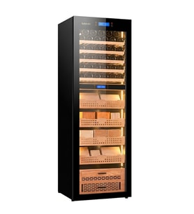 Lubinski Siyah Tek Kabin Elektronik Puro Dolabı - Şarap Dolabı CW1800 LB-045