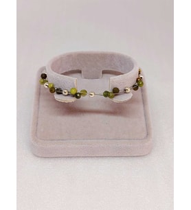 Peridot Zebercet Taşı Bileklik 4mm
