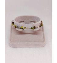 Peridot Zebercet Taşı Bileklik 4mm