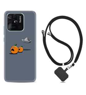 Xiaomi Redmi Note 7 8 9 Pro 10 2022 10 Pro 10S Kılıf Boyun Askılı Silikon Orange Escape 1374