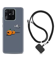 Xiaomi Redmi Note 7 8 9 Pro 10 2022 10 Pro 10S Kılıf Boyun Askılı Silikon Orange Escape 1374