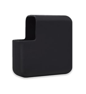 MacBook Şarj Aleti Kılıfı MacBook Air Şarj Aleti Silikon Kılıfı MagSafe 1-2 45W (Siyah)