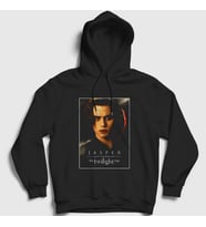 Presmono Unisex Siyah Jasper Cullen Vampire Twilight Kapüşonlu Sweatshirt 311557tt