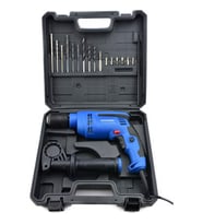 Hyundai Hp710Set 710W Darbeli Matkap Pls.Çanta+16 Parça Uç Set (Mavi)
