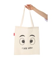 I See You Baskılı Bez Çanta