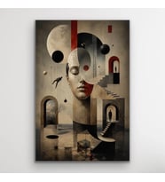 Karışık Rüyalar Soyut Kanvas Tablo 40X60 CM