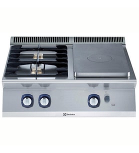 Electrolux Professional Ateşli Ocak, Her Brulör 5,5 Kw, Derinlik 730 Mm - 800 Mm E7STGH3000