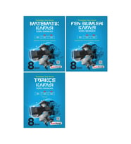 LGS 8. Sınıf Soru Bankası Matematik Fen ve Türkçe 3lü Set