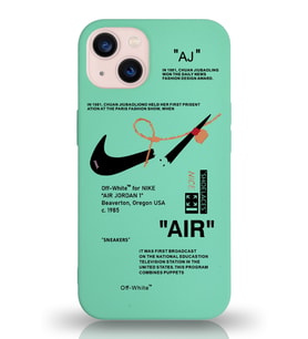 Apple iPhone 13 Mini Uyumlu Lansman Kılıf Sneakers Tasarımlı Altı Kapalı İçi Kadife Kaplı  Kapak (Şeffaf)