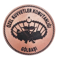 ÖZEL KUVVETLER Deri PEÇ- Arma - Patch (Taba)