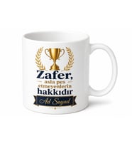 Şampiyona Hediye Kişiye Özel Baskılı Kupa Bardak Şampiyon Hediye