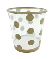 Bardak plastik 500 cc (dondurma bardağı) puantiyeli altın pk:8-