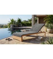 %100 PAMUK ŞEZLONG HAVLUSU GRİ - LACİVERT 80X200 CM