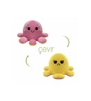 Duygulu Peluş Ahtapot Yastık 20 cm (Çok Renkli)