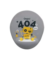 Robot Eror Oval Bilek Destekli Mouse Pad