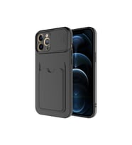 Apple iPhone 12 Pro Uyumlu Kılıf Zore Kartix Kapak (Siyah)