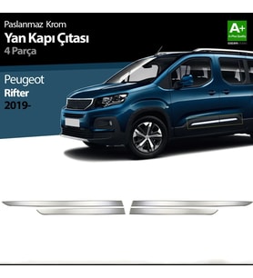 Drs Tuning Peugeot Rifter Uyumlu Krom Yan Kapı Çıtası 4 Parça. 2019 Ve Üzeri