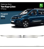 Drs Tuning Peugeot Rifter Uyumlu Krom Yan Kapı Çıtası 4 Parça. 2019 Ve Üzeri