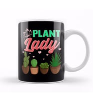 Cute & Funny Plant Lady Planting Gardening Pun Kupa Bardak Porselen