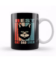 Best Cat Dad Ever Kedi 01 Kupa Bardak Porselen