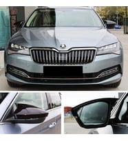 Skoda SuperB B8 Batman Yarasa Ayna Kapağı Piona Black ABS 2015-2021