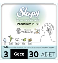 Bio Natural Premium Plus Mega Gece Ped 30 Adet